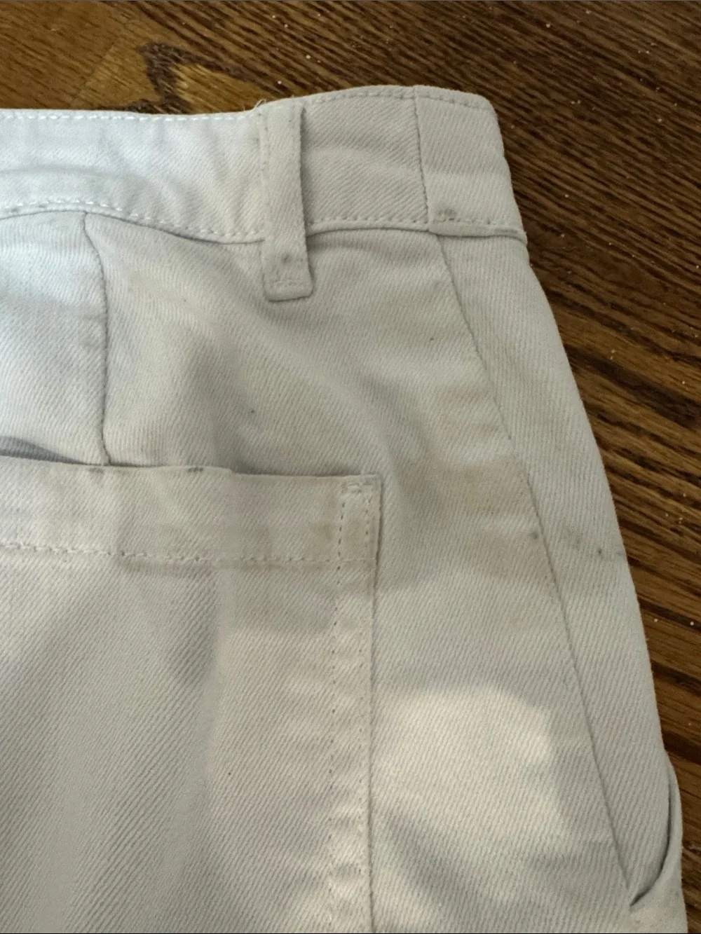White H&M utility jeans